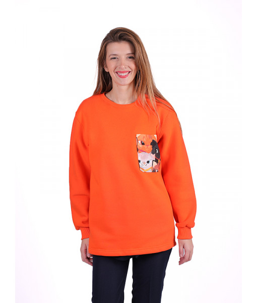 Alpteks Kedicix Cepli O Yaka Sweatshirt